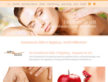 Tablet Screenshot of dassler-kosmetik.de
